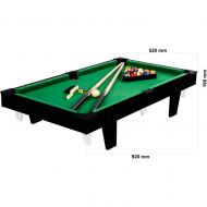 GamesPlanet® Mini kulečník pool, 92x52x19 cm, hnědá