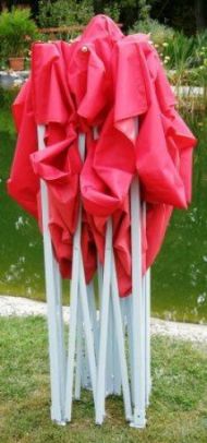 Zahradní párty stan CLASSIC nůžkový, 3 x 4,5 m, červený