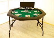 Poker stůl osmihran skládací