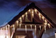 NEXOS Vánoční osvětlení rampouchy, studená bílá, 8 funkcí