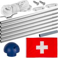 FLAGMASTER® Vlajkový stožár vč. vlajky Švýcarsko, 650 cm