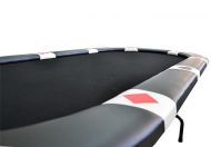Deluxe pokerový stůl pro 10 lidí, BLACK EDITION, 35 kg