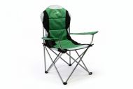 Sada 2 ks skládací kempingová rybářská židle Divero Deluxe - zeleno/černá