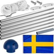 FLAGMASTER® Vlajkový stožár vč. vlajky Švédsko, 650 cm