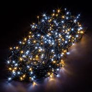 Vánoční osvětlení 5 m - teple/studeně bílá 50 LED na BATERIE