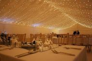 Vánoční světelný závěs 3 x 6 m, 600 LED, teple bílý