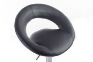 Barová židle G21 Orbita black, koženková