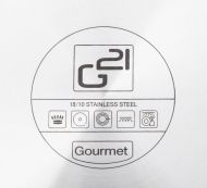 Hrnec G21 Gourmet Miracle s cedníkem a poklicí, nerez/greblon -  28 cm
