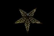 Vánoční hvězda s časovačem 60 cm, 10 LED, bílá
