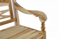 DIVERO dřevěná 2-místná lavice pro děti z teakového dřeva 