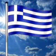 FLAGMASTER® Vlajkový stožár vč. vlajky Řecko, 6,50 m
