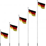 FLAGMASTER® Vlajkový stožár vč. vlajky Německo I., 650 cm