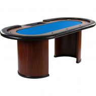 XXL pokerový stůl Royal Flush, 213 x 106 x 75 cm, modrý
