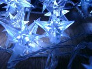 Vánoční LED osvětlení 4 m, hvězdy, modré