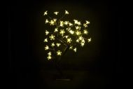 Dekorativní LED osvětlení, strom s kvítky, teple bílé
