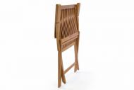 DIVERO skládací židle z týkového dřeva