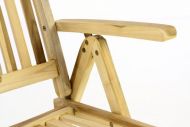Zahradní skládací židle dřevěná DIVERO - Sada 2 ks