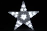 Vánoční dekorace, světelná hvězda, 20 LED, 35 cm