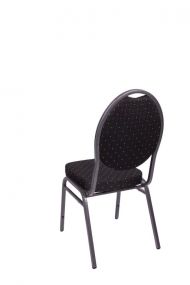 Kongresová židle kovová MONZA- černá