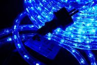 LED světelný kabel - 480 diod, 20 m, modrý