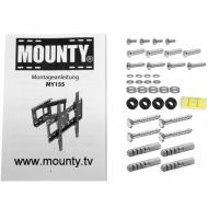 MOUNTY® Nástěnný polohovatelný držák na TV, 66 - 132,1 cm