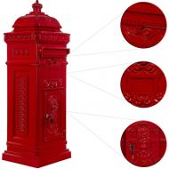 Poštovní schránka starožitná antik, červená