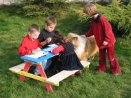  Dětský zahradní dřevěný set PIKNIK FSC