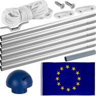 FLAGMASTER® Vlajkový stožár vč. vlajky Evropská unie, 650 cm