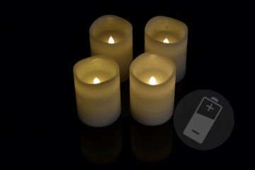 Dekorativní LED sada - 4 adventní svíčky - bílá Dekorativní LED sada - 4 adventní svíčky - bílá