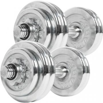 Činkový set chrom 30 kg MOVIT Činkový set chrom 30 kg MOVIT