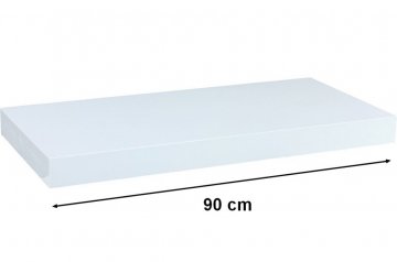 Nástěnná police STILISTA VOLATO - lesklá bílá 90 cm Nástěnná police STILISTA VOLATO - lesklá bílá 90 cm