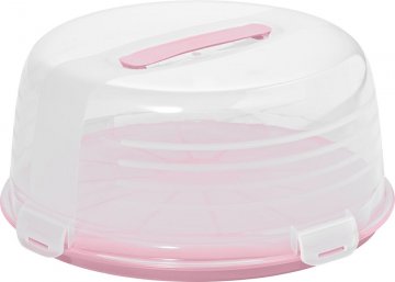 Plastový CAKE BOX - růžový Plastový CAKE BOX - růžový