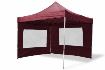 Zahradní party stan vínový nůžkový 3 x 3 m + 4 bočnicemi Zahradní party stan vínový nůžkový 3 x 3 m + 4 bočnicemi