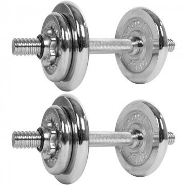 Činkový set MOVIT 20 kg - 2 činky chrom Činkový set MOVIT 20 kg - 2 činky chrom