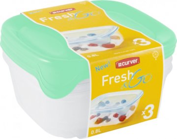 Plastový set dóz FRESH and GO - mint Plastový set dóz FRESH and GO - mint
