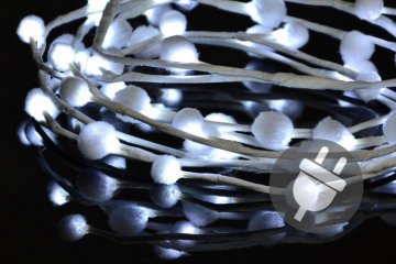 Vánoční LED osvětlení - sněhové vločky - 48 LED, studená bílá Vánoční LED osvětlení - sněhové vločky - 48 LED, studená bílá