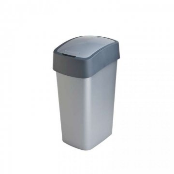 Odpadkový koš FLIPBIN 50l - šedý CURVER Odpadkový koš FLIPBIN 50l - šedý CURVER