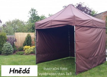 Zahradní párty stan PROFI STEEL 3 x 4,5 - hnědá Zahradní párty stan PROFI STEEL 3 x 4,5 - hnědá