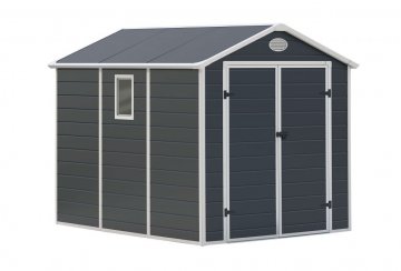 Zahradní domek G21 PAH 458 - 241 x 190 cm, plastový, šedý Zahradní domek G21 PAH 458 - 241 x 190 cm, plastový, šedý