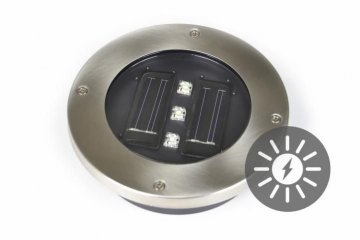 Solární zahradní vestavěné svítidlo Garth se 3 LED diodami Solární zahradní vestavěné svítidlo Garth se 3 LED diodami