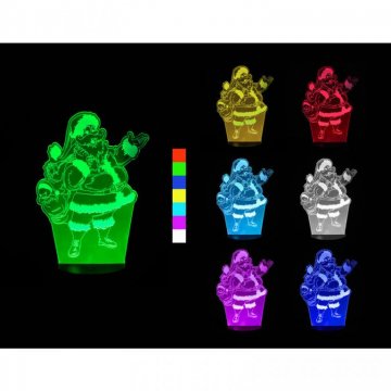 3D LED lampa - Santa Claus 3D LED lampa - Santa Claus