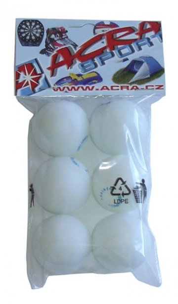 míčky na stolní tenis 6ks 40mm míčky na stolní tenis 6ks 40mm