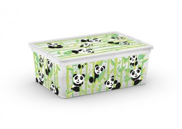 Plastový úložný box KIS C ANIMAL - S - medvídek panda Plastový úložný box KIS C ANIMAL - S - medvídek panda