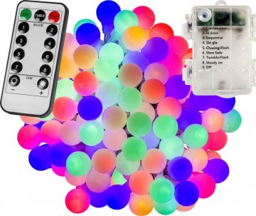 Párty LED osvětlení 20m - barevné 200 diod - BATERIE ovladač Párty LED osvětlení 20m - barevné 200 diod - BATERIE ovladač