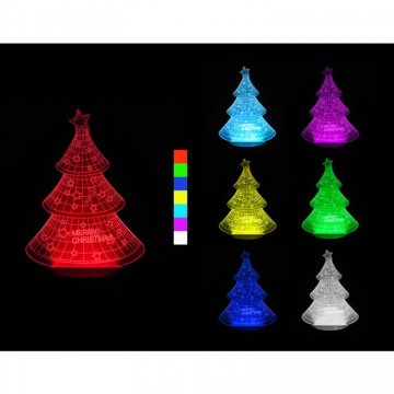 3D LED lampa - Vánoční stromek 3D LED lampa - Vánoční stromek