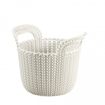 kulatý košík KNIT 3L - krémový CURVER kulatý košík KNIT 3L - krémový CURVER