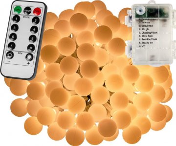 Párty LED osvětlení 20 m - teplá bílá 200 diod - BATERIE Párty LED osvětlení 20 m - teplá bílá 200 diod - BATERIE