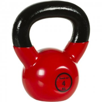 Kettlebell činka 4 kg MOVIT s vinylovým potahem Kettlebell činka 4 kg MOVIT s vinylovým potahem