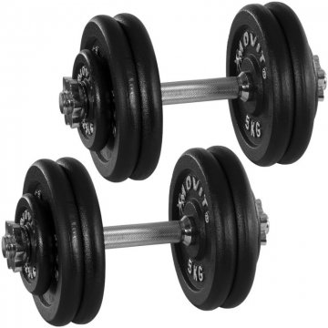 Set jednoručních litinových činek MOVIT 2 x 25 kg Set jednoručních litinových činek MOVIT 2 x 25 kg