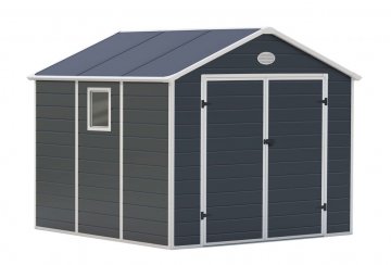 Zahradní domek G21 PAH 670 - 241 x 278 cm, plastový, šedý Zahradní domek G21 PAH 670 - 241 x 278 cm, plastový, šedý